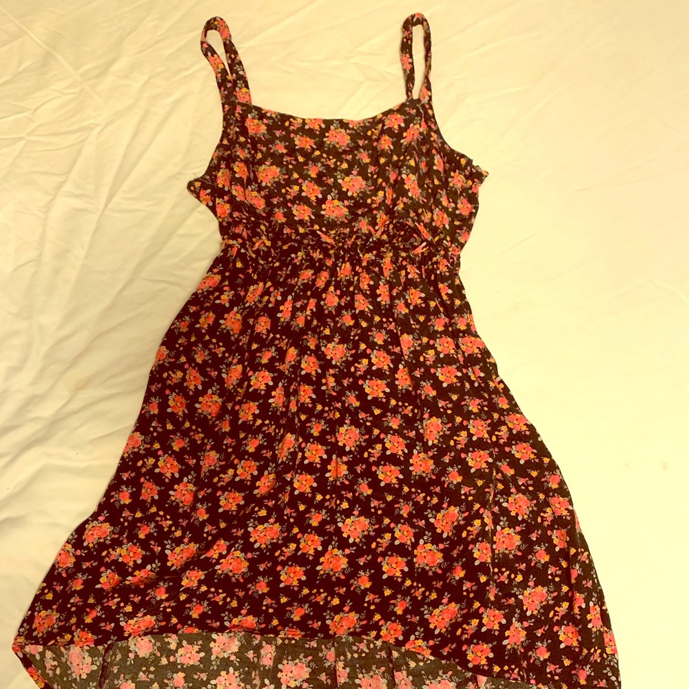 Black and pink maxi dress.
